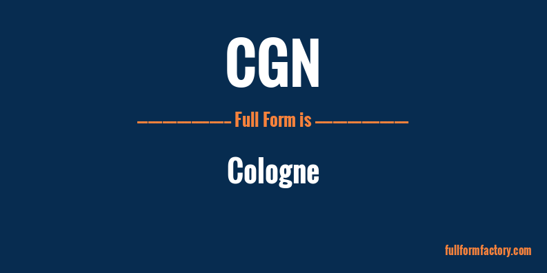 cgn-full-form