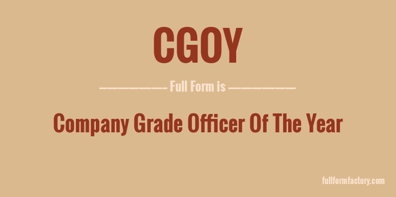 cgoy-full-form