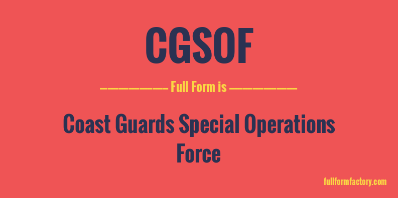 cgsof-full-form