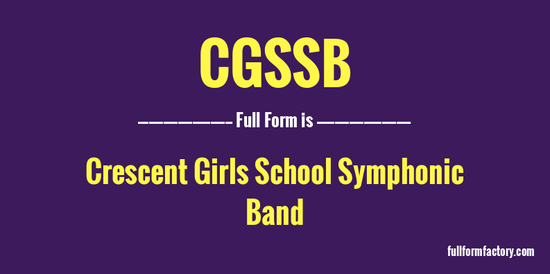 cgssb-full-form