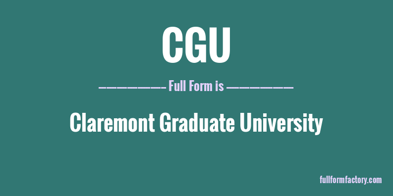 cgu-full-form