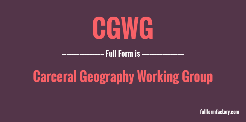 cgwg-full-form