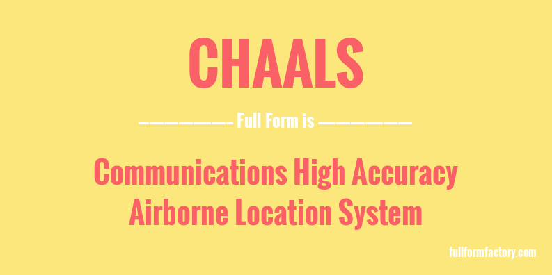 chaals-full-form