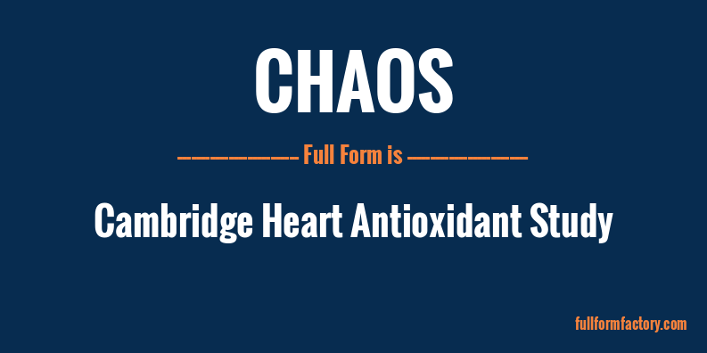 chaos-full-form