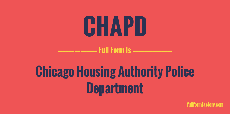 chapd-full-form