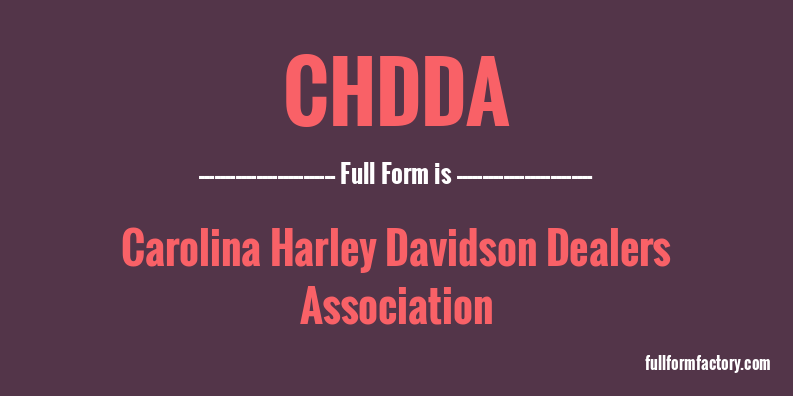chdda-full-form