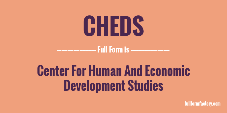 cheds-full-form