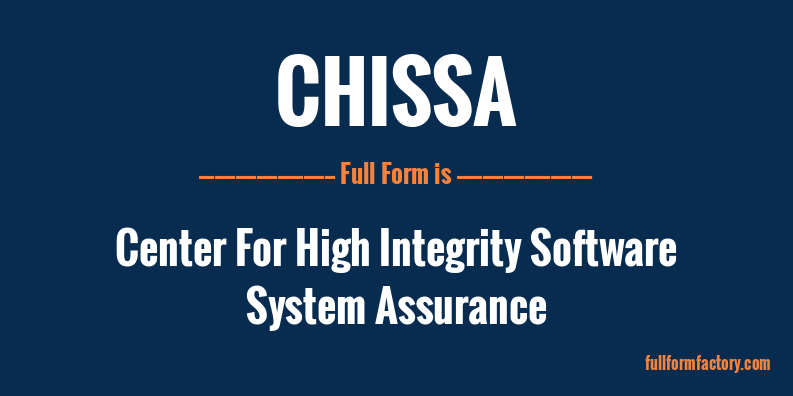 chissa-full-form