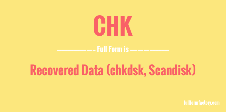 chk-full-form