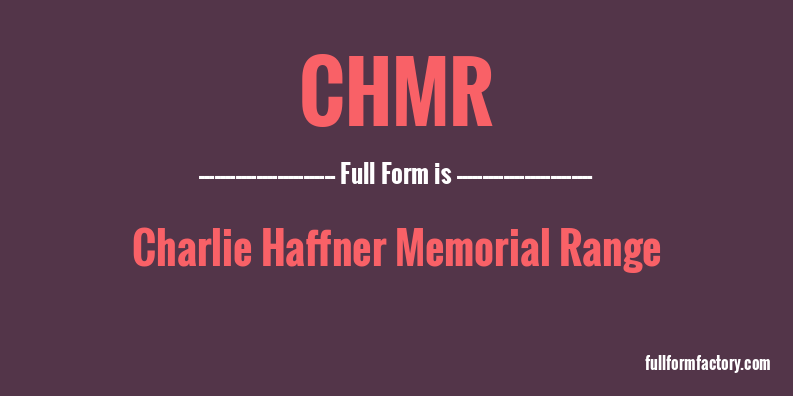 chmr-full-form