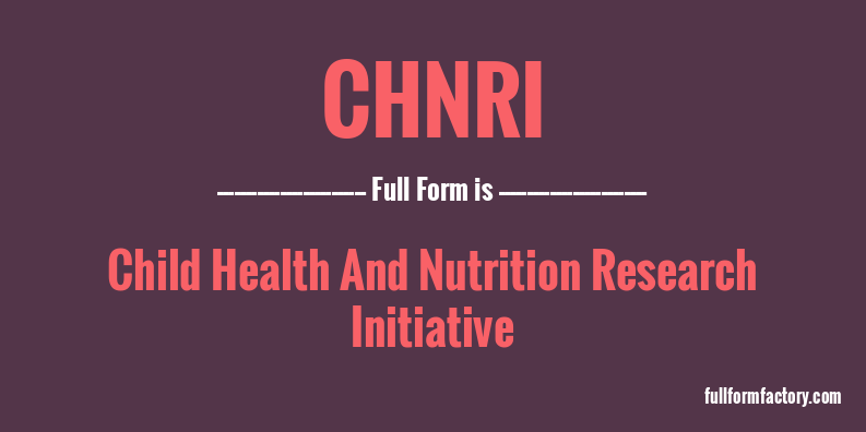 chnri-full-form