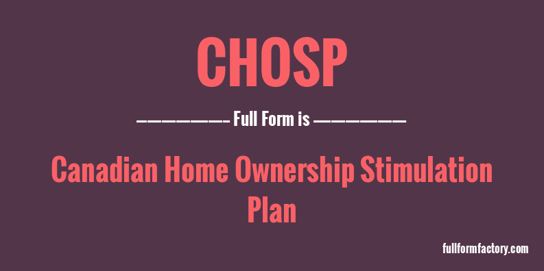 chosp-full-form