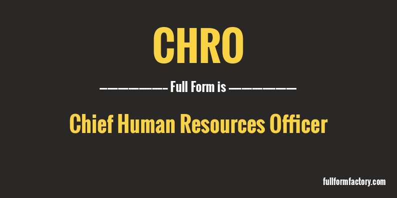 chro-full-form