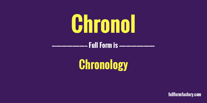 chronol-full-form