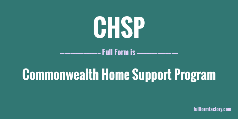 chsp-full-form