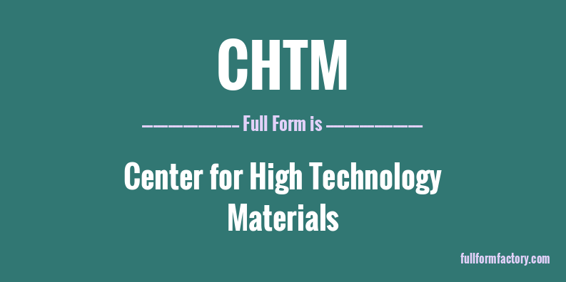 chtm-full-form