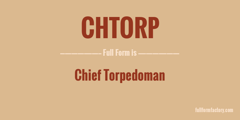chtorp-full-form