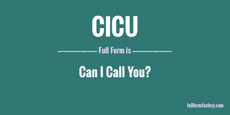 cicu-full-form