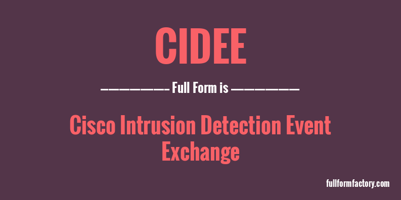 cidee-full-form