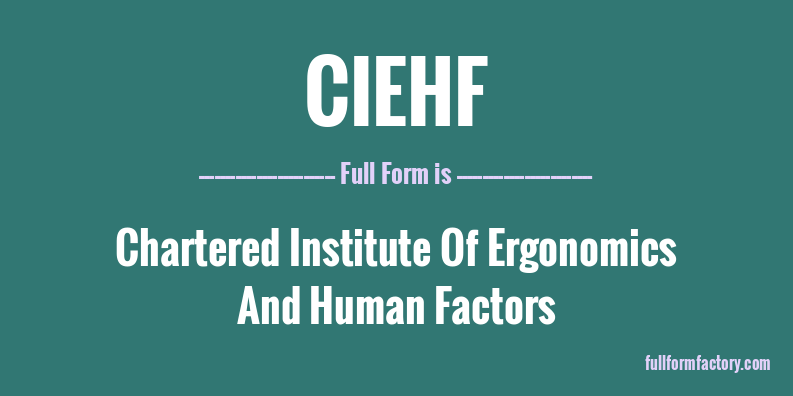 ciehf-full-form