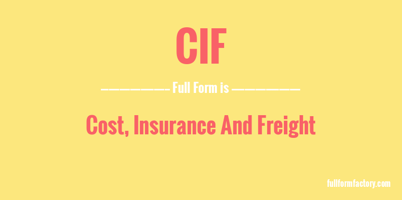 cif-full-form