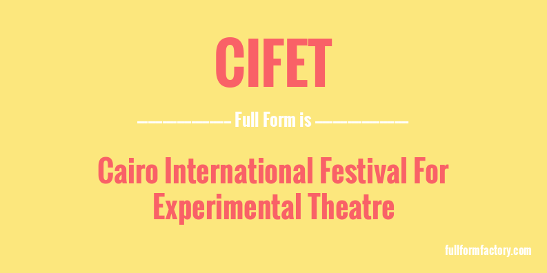 cifet-full-form