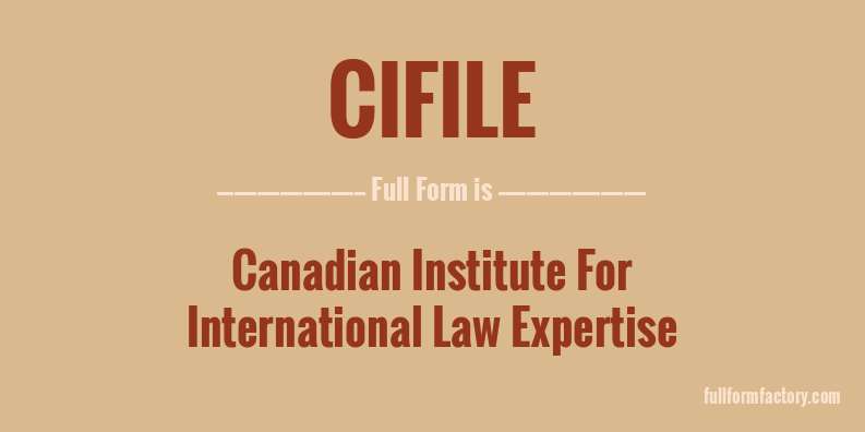 cifile-full-form