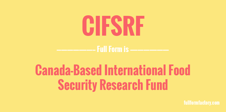 cifsrf-full-form