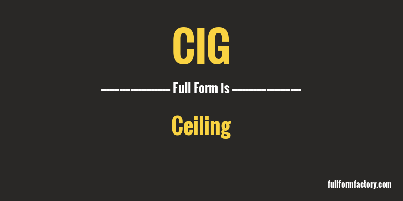cig-full-form