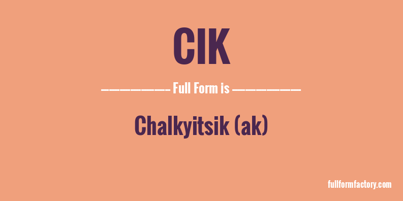 cik-full-form