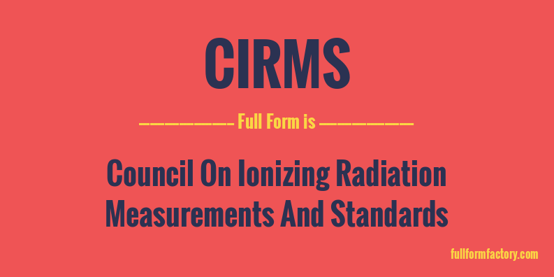 cirms-full-form
