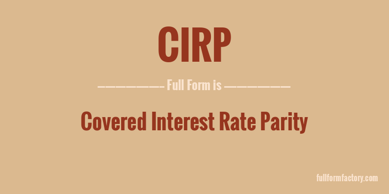 cirp-full-form
