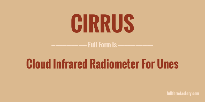 cirrus-full-form