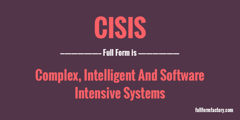 cisis-full-form