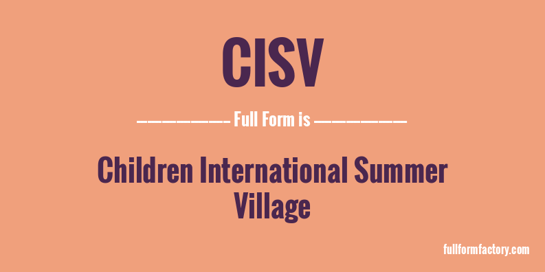 cisv-full-form