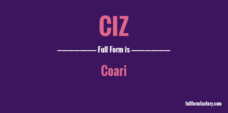ciz-full-form
