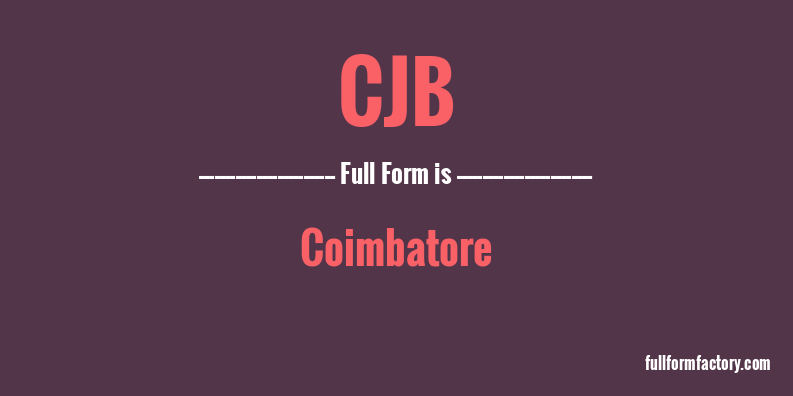 cjb-full-form