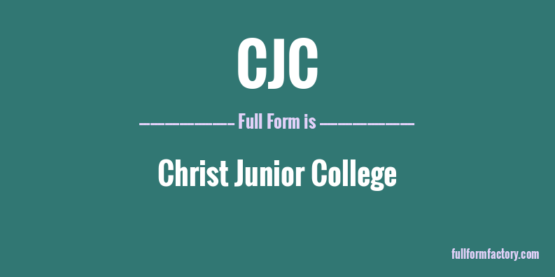 cjc-full-form