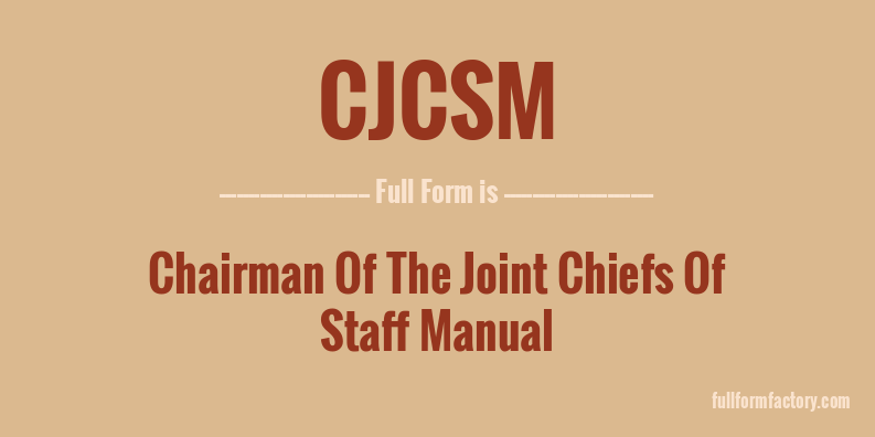 cjcsm-full-form