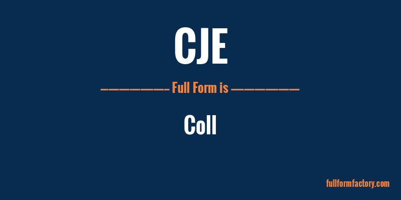 cje-full-form