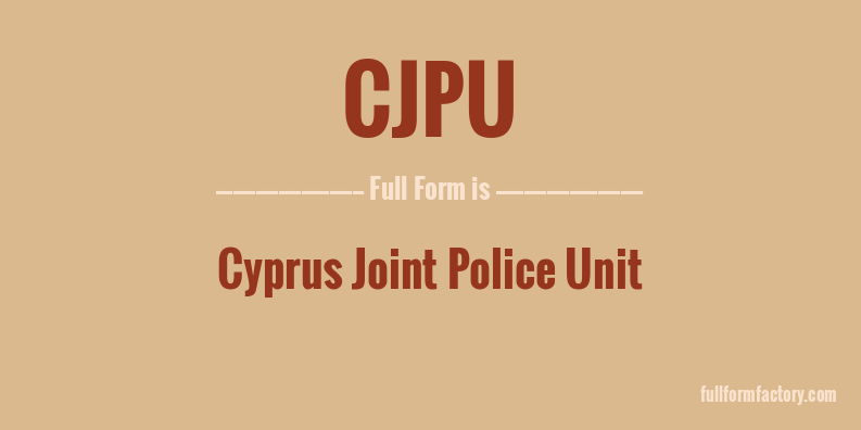 cjpu-full-form