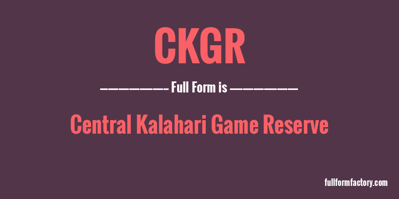 ckgr-full-form