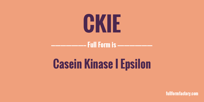 ckie-full-form