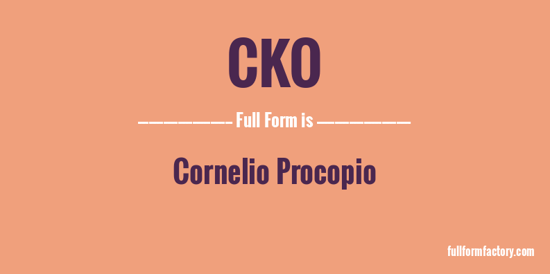 cko-full-form
