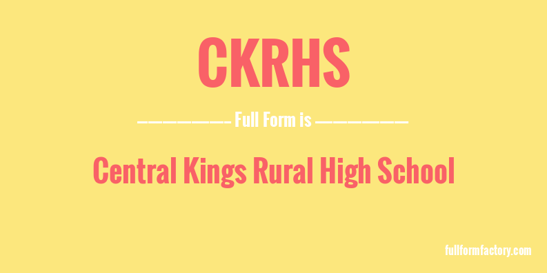 ckrhs-full-form