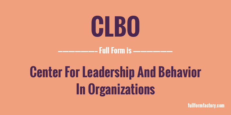 clbo-full-form