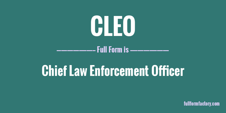 cleo-full-form