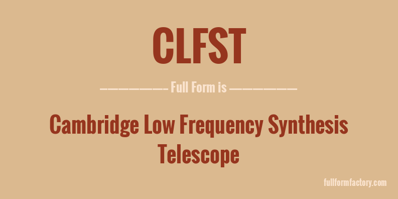 clfst-full-form