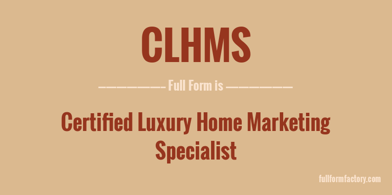 clhms-full-form