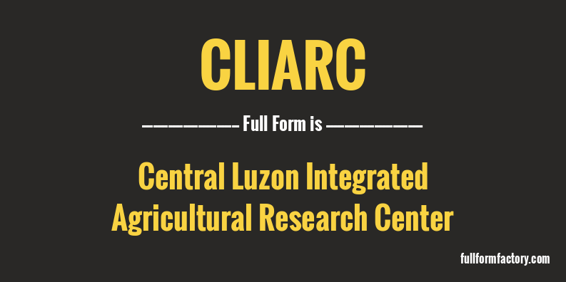 cliarc-full-form